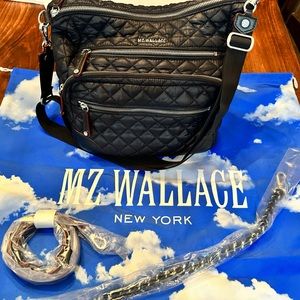 MZ Wallace Crosby Hobo Black